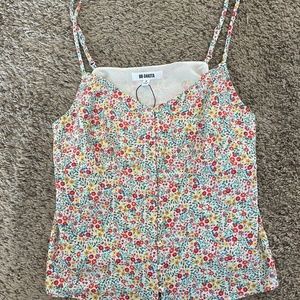 BB Dakota floral button down tank size S